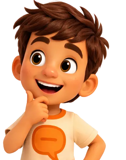 Koko Klartext denkt über eine Antwort nach und regt Kinder im Projekt Stark.miteinander zum Nachdenken über Kommunikation an