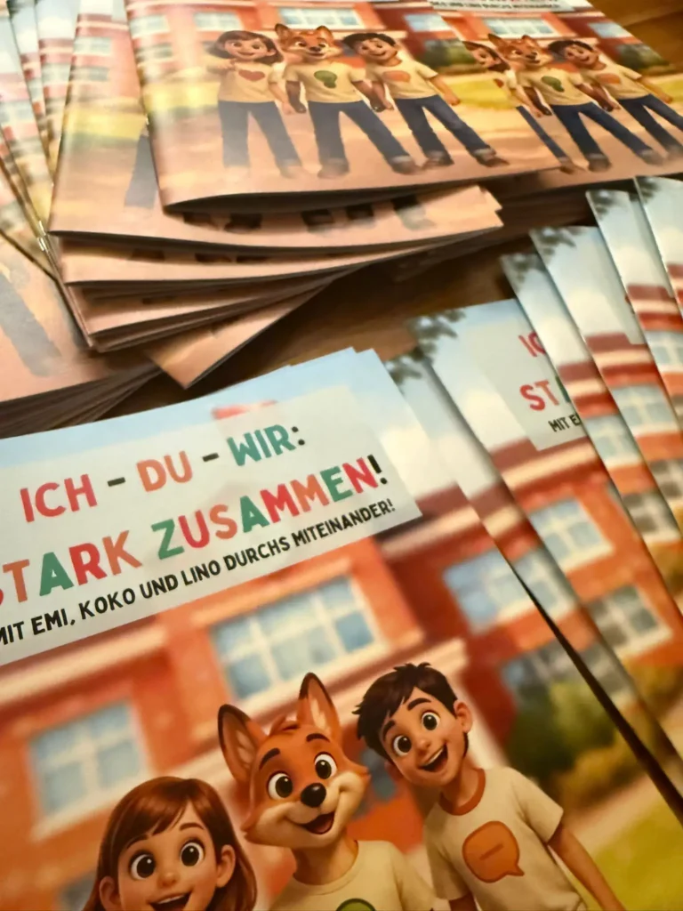 Arbeitshefte des Präventionsprojekts Stark.miteinander für Kinder – Training zu Emotionen, Kommunikation und Konfliktlösung in der Schule